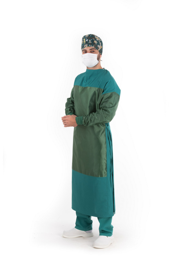 BG 900 Ameliyat Boks Gömleği, Ön ve Kollar Takviyeli, Terycotton Kumaş