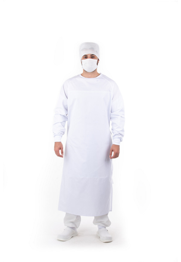 BG 906 Ameliyat Boks Gömleği, Sıvı Geçirmez, Ön Ve Kollar Takviyeli, Karbonlu Antistatik Kumaş BG 906 Ameliyat Boks Gömleği, Sıvı Geçirmez, Ön Ve Kollar Takviyeli, Karbonlu Antistatik Kumaş