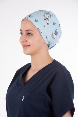 Çizgi Karakter Desenli Bone