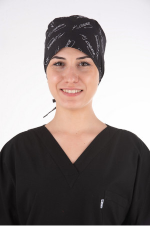 Siyah Atatürk İmzalı Bone