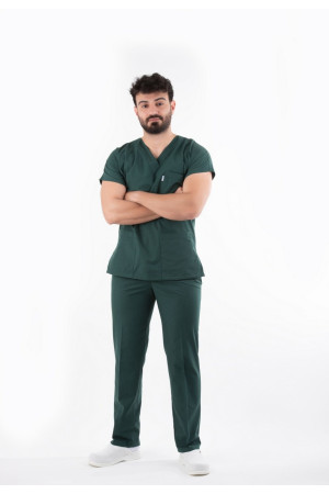 Haki Yeşil Yarasa Kol V Yaka Model Takım