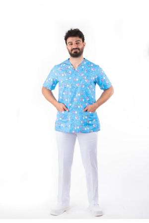 Dişçi Desen Zarf Yaka Model Takım