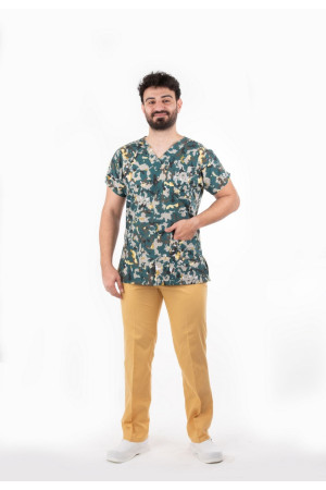 Kamuflaj Desen Takım Yarasa Kol V Yaka Model