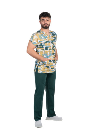 Snoopy Desen Takım Yarasa Kol V Yaka Model