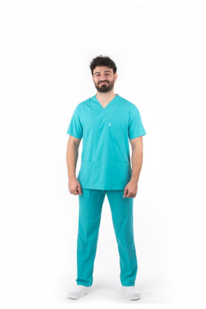 Benetton Yeşili Zarf Yaka Model Terycotton Takım