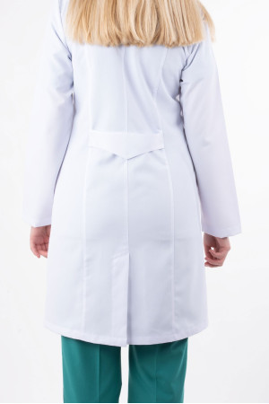 DÖ 011 Beyaz Alpaka Kumaş, Kuplu Model, Uzun Boy, Uzun Kol, Hakim Yaka, Çıtçıtlı