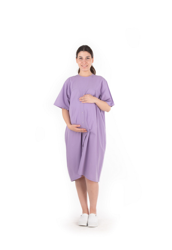 HÖ 811 Hamile Hasta Önlüğü, Önü ve Sırtı Açık Model HÖ 811 Hamile Hasta Önlüğü, Önü ve Sırtı Açık Model