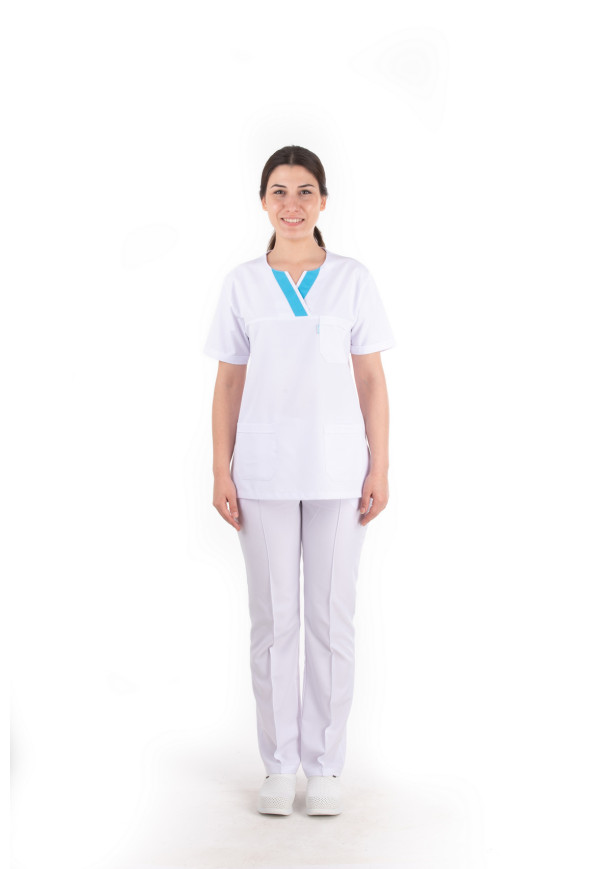 Biyeli Küçük Patlı V Yaka Model