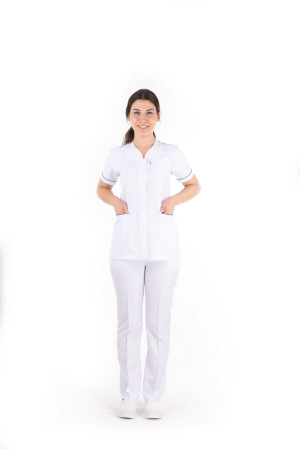 Yeşil Bilyeli Damla Yaka Model Forma Takımı