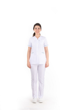 Yeşil Bilyeli Damla Yaka Model Forma Takımı