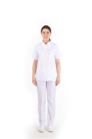 Polo Hakim Yaka Model Beyaz Alpaka Takım