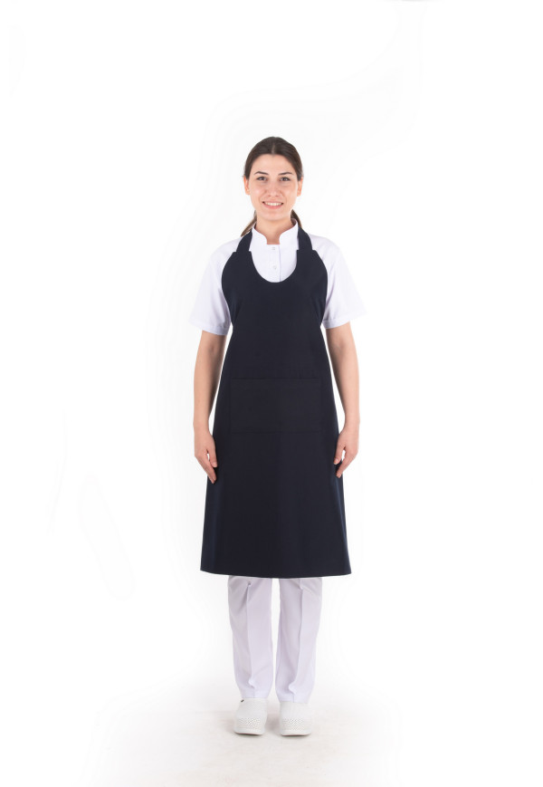 PÖ 680 Mutfak Önlüğü Lacivert Renk Alpaka Aprol Model