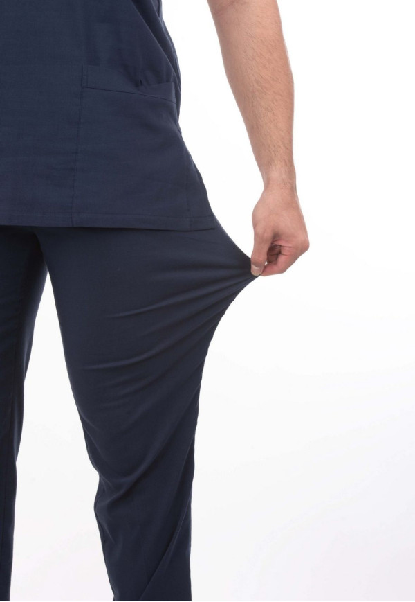 Likralı Lacivert Renk Yarasa Kol Model Terycotton Takım