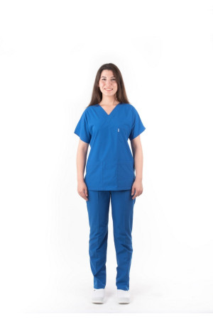 Likralı Koyu Turkuaz Alpaka Takım