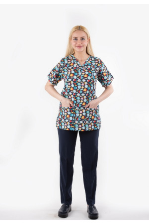 Likralı Balıklı Desen %97 Cotton %3 Likra Kumaş