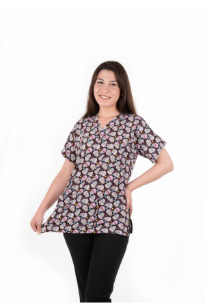 Likralı Renkl Kuru Kafa Desenli Comfort Spor Kumaş