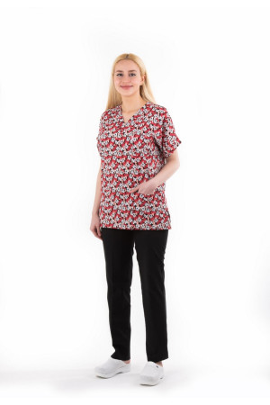 Likralı Mickey Mause Desenli Comfort Kumaş