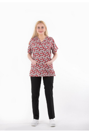 Likralı Mickey Mause Desenli Comfort Kumaş