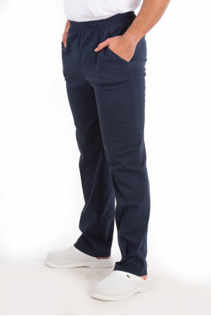 Erkek Pantolon Lacivert Renk, Alpaka Kumaş, Tam Lastikli, Ütü Dikişli Erkek Pantolon Lacivert Renk, Alpaka Kumaş, Tam Lastikli, Ütü Dikişli
