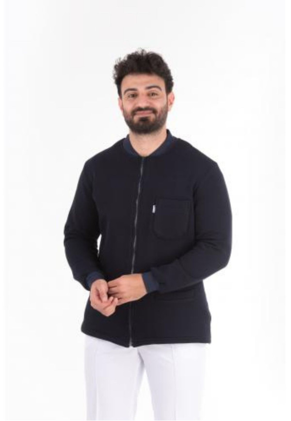 Hırka Lacivert Düz Model Hırka Lacivert Düz Model