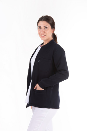 Hırka Lacivert Renk Düz Model