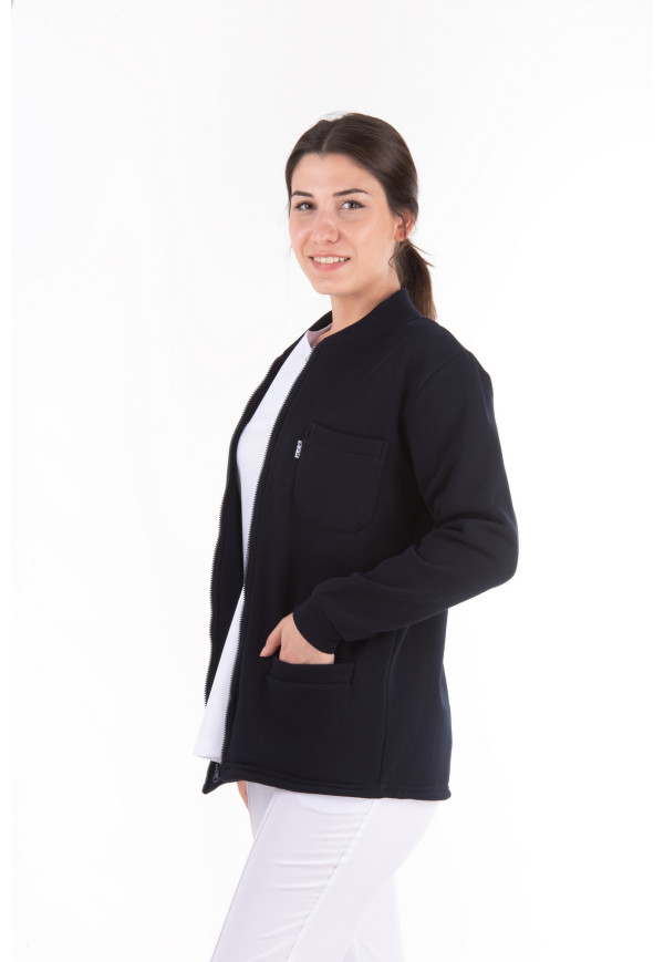 Hırka Lacivert Renk Düz Model