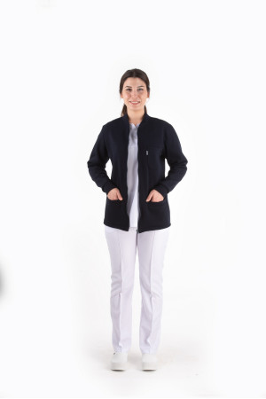 Hırka Lacivert Renk Düz Model