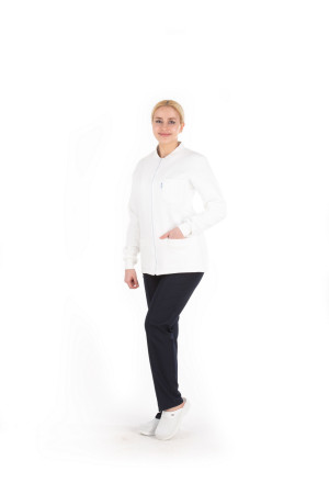 Hırka Beyaz Renk Düz Model