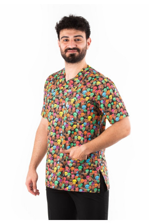 Renkli Kuru Kafa Zarf Yaka Model