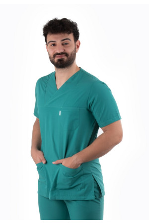 Cerrahi Yeşil Zarf Yaka Model