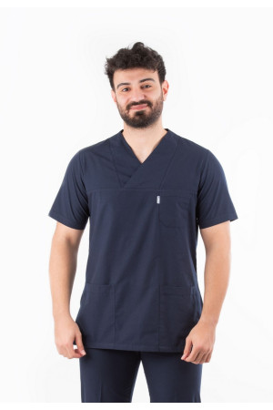 Lacivert Zarf Yaka Model