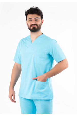 Turkuaz Zarf Yaka Model