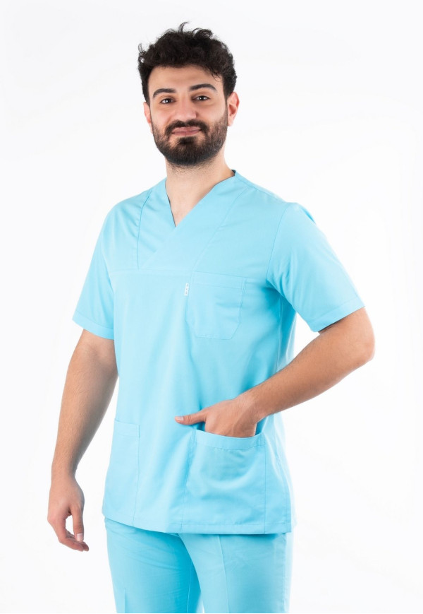 Turkuaz Zarf Yaka Model