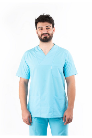 Turkuaz Zarf Yaka Model