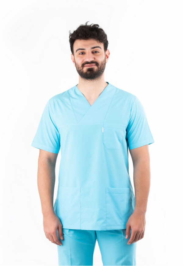 Turkuaz Zarf Yaka Model