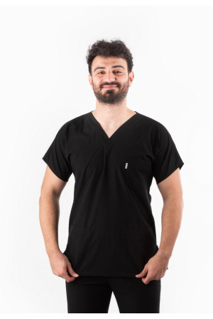 Siyah Yarasa Kol V Yaka Model