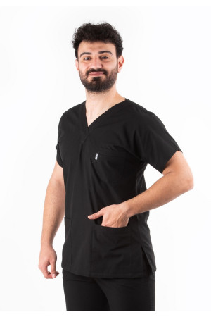 Siyah Yarasa Kol V Yaka Model