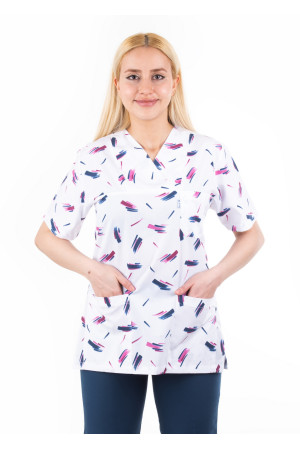 Fırça Desen Zarf Yaka Model