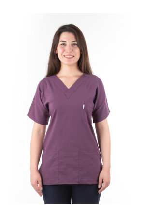 Mürdüm Likralı Yarasa Kol V Yaka Model