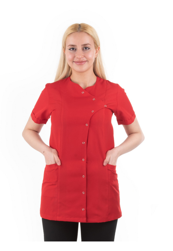 Kırmızı Alpaka Yandan Kapama Model