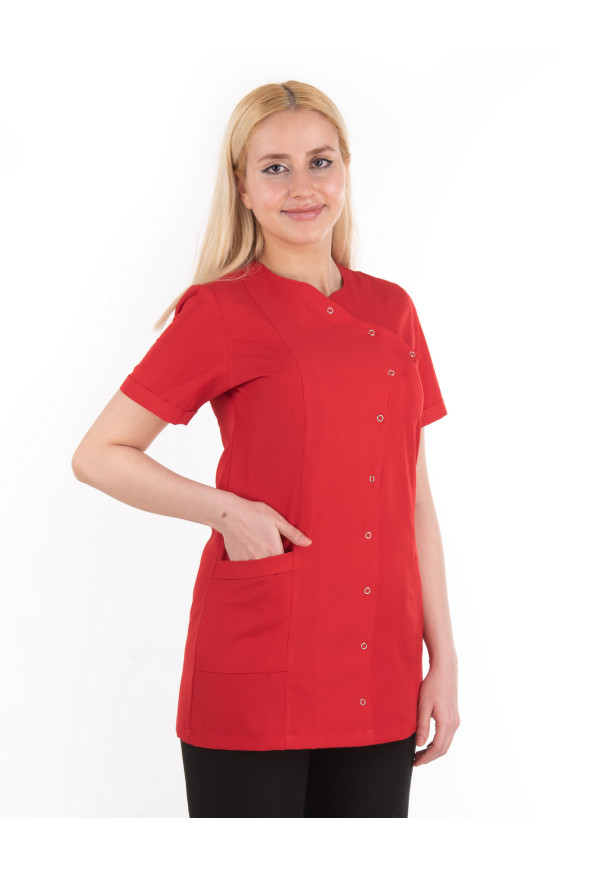 Kırmızı Alpaka Yandan Kapama Model