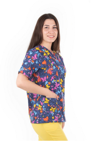 Kelebek Desen Zarf Yaka Model