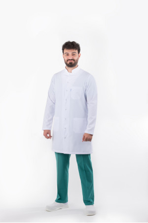 DÖ 057 Öğretmen Önlüğü, Hakim Yaka, Çıtçıtlı, Beyaz Alpaka, Uzun Boy, Uzun Kol DÖ 057 Öğretmen Önlüğü, Hakim Yaka, Çıtçıtlı, Beyaz Alpaka, Uzun Boy, Uzun Kol