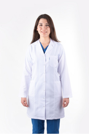 DÖ 010 Öğretmen Önlüğü, Kuplu Model, Ceket Yaka, Çıtçıtlı, Beyaz Alpaka, Uzun Boy, Uzun Kol DÖ 010 Öğretmen Önlüğü, Kuplu Model, Ceket Yaka, Çıtçıtlı, Beyaz Alpaka, Uzun Boy, Uzun Kol