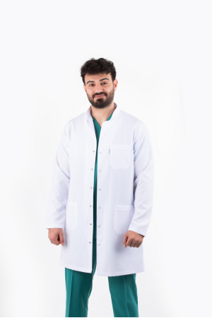 DÖ 057 Öğretmen Önlüğü, Hakim Yaka, Çıtçıtlı, Beyaz Alpaka, Uzun Boy, Uzun Kol DÖ 057 Öğretmen Önlüğü, Hakim Yaka, Çıtçıtlı, Beyaz Alpaka, Uzun Boy, Uzun Kol