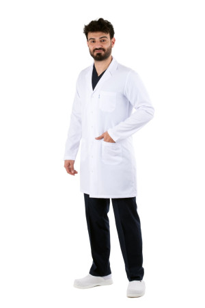 DÖ 066 Öğretmen Önlüğü, Ceket Yaka, Çıtçıtlı, Beyaz Alpaka, Uzun Boy, Uzun Kol DÖ 066 Öğretmen Önlüğü, Ceket Yaka, Çıtçıtlı, Beyaz Alpaka, Uzun Boy, Uzun Kol